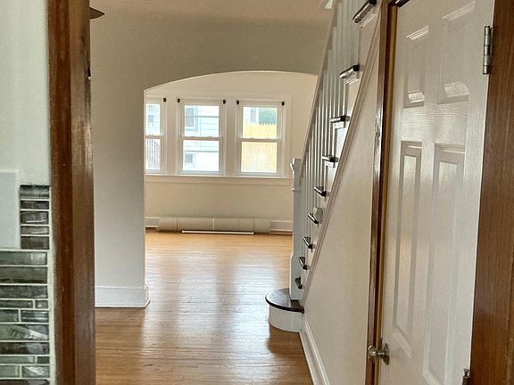 From kitchen into dining room