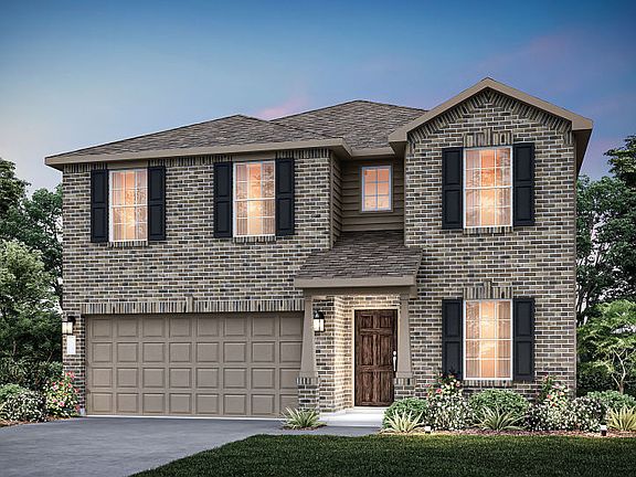 The Kisko, a two-story home with 2-car garage, shown with Home Exterior N