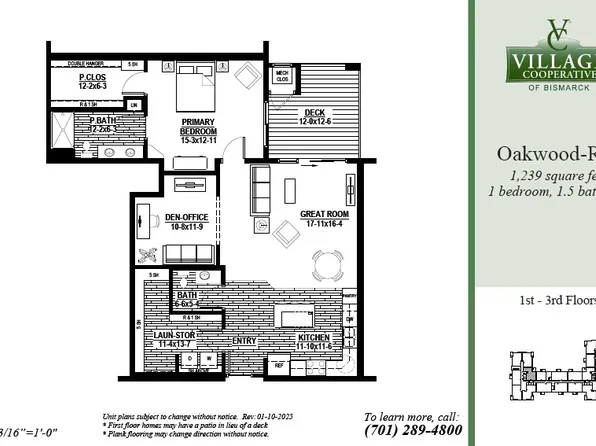 Oakwood-Reverse Plan, Village Cooperative of Bismarck (Active Adults 62+)