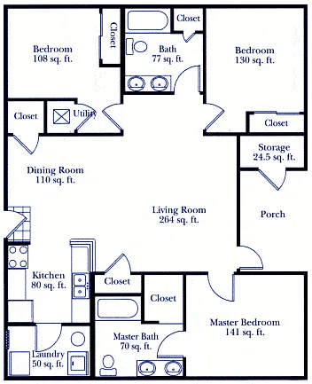 Floor plan 3 bedroom