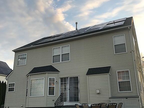 Solar on rear roof