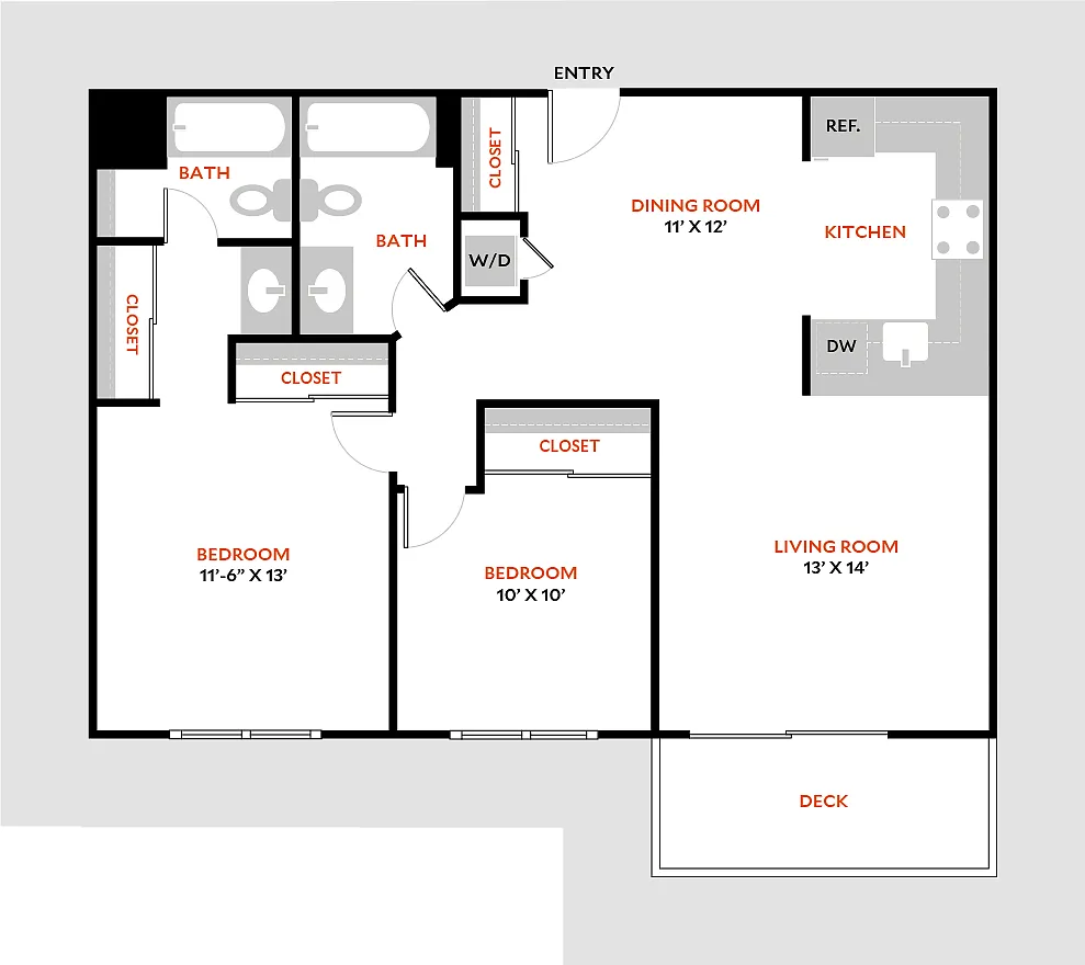 Floor plan Plan 2B