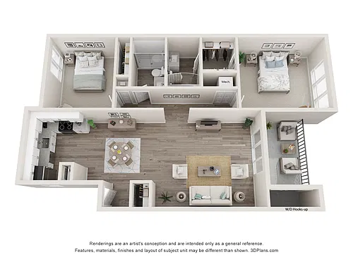 Floor plan 2/2 Reno