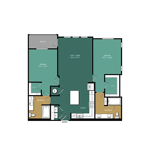 Floor plan B3