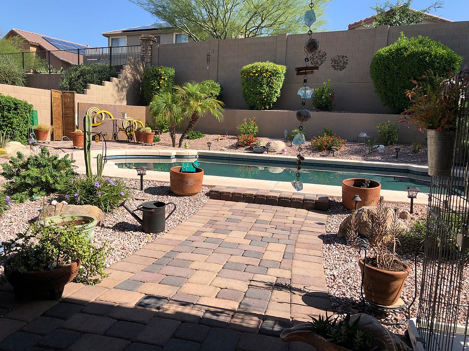 View from covered patio