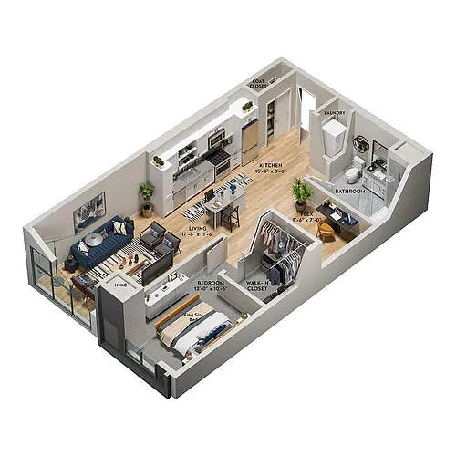 Floor plan A18 - West
