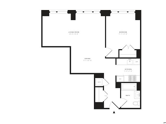 2nd image of 535 W 43rd St #6H