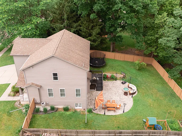 Aerial view of property