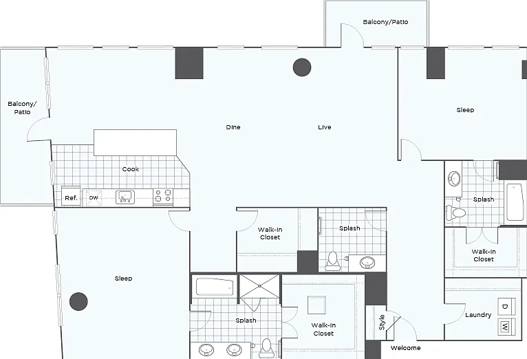 Penthouse D | 2-Bed Penthouse Penthouse D | 2-Bed Penthouse