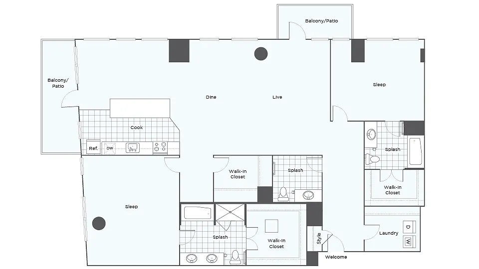 Floor plan Penthouse D