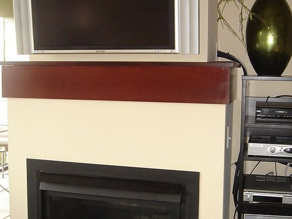 Fireplace in living room