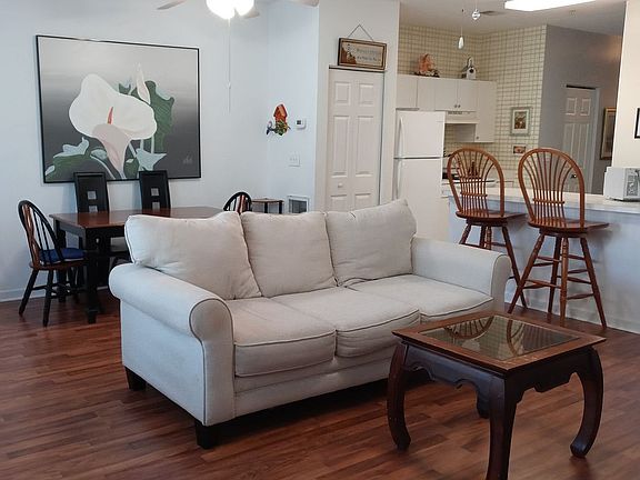 VIEW FROM CORNER OF LIV. RM.