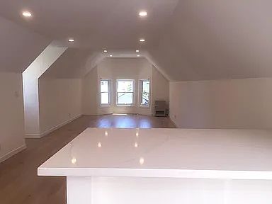 View from kitchen to living area