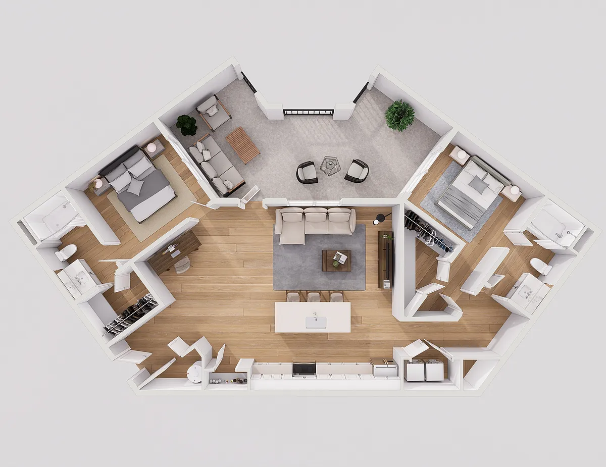 Floor plan B3