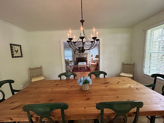 Dining room opens to living room