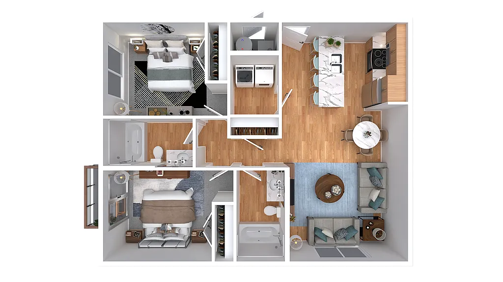 Floor plan 2 Bedroom C