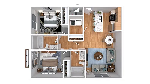 Floor plan 2 Bedroom C
