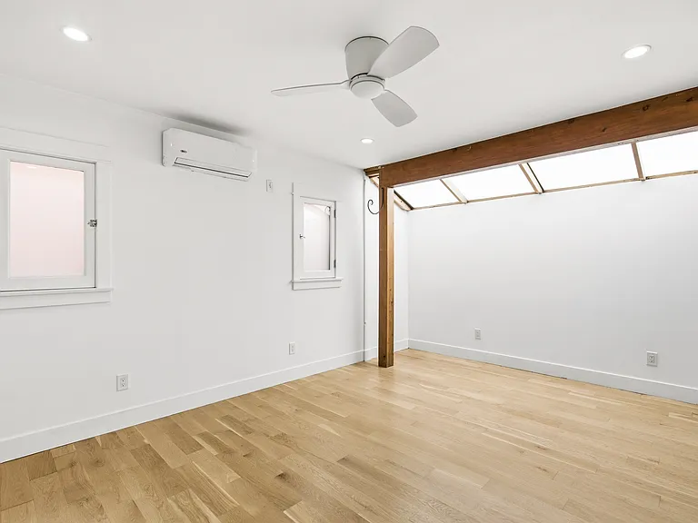 Living room view when entering through the front door