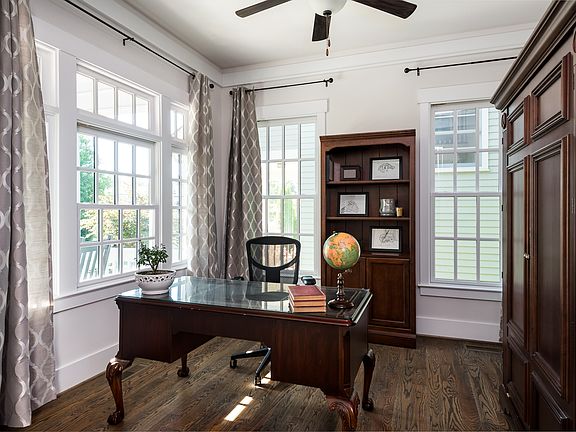 Brilliant sunlit office