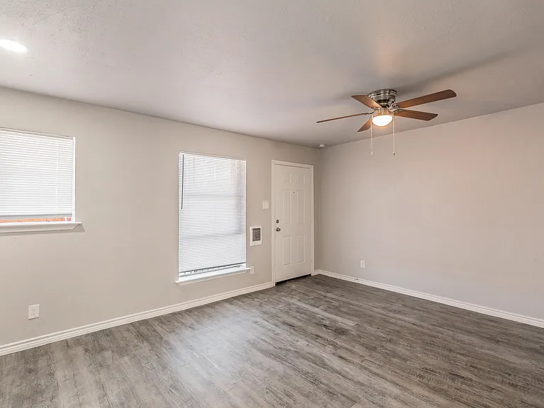 living and front door