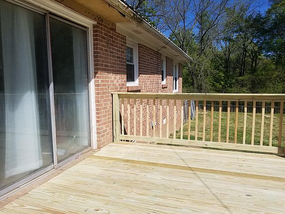 Large new deck and patio doors.