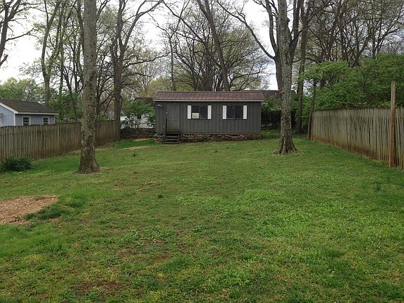 Back yard with extra storage