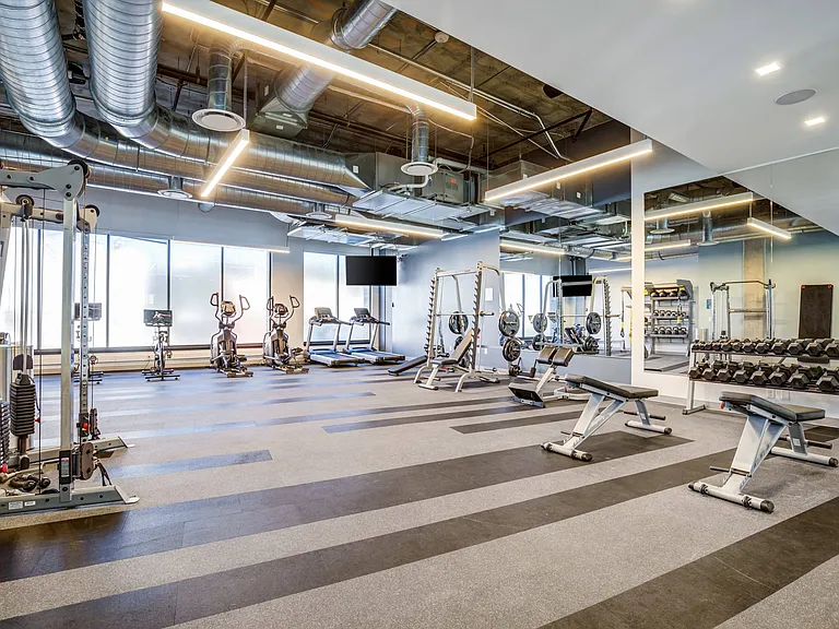 Fitness Center with Training Equipment