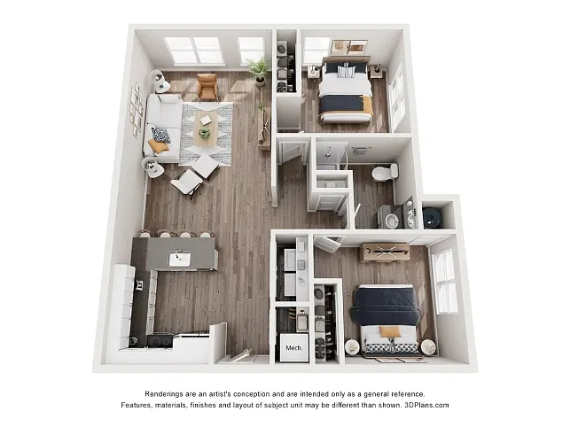 Floor plan Canyon (2x1)