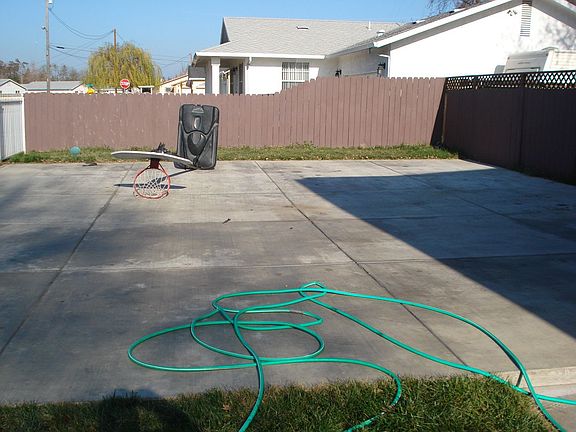 closer look at front driveway