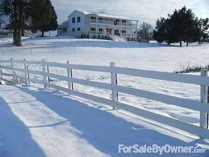 SW View from the road : Small creek runs year round.