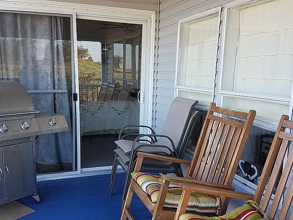 Back porch facing master b/r