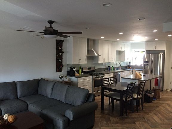 Kitchen also includes under cabinet lighting.