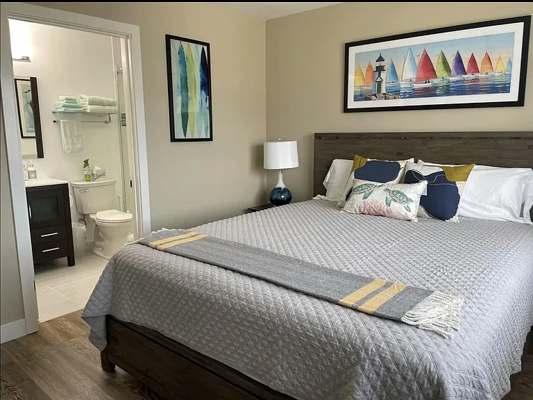 Bedroom 2 features a King bed