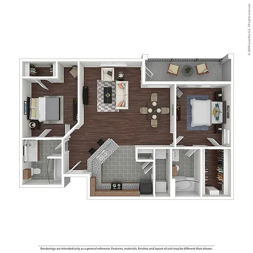 Floor plan B2 Renovated