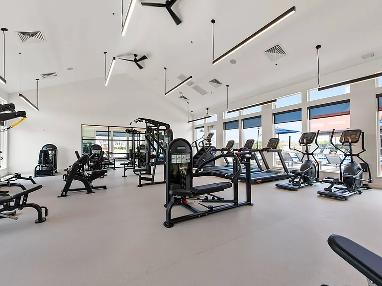 Expansive, state-of-the-art 24-hour fitness center.
