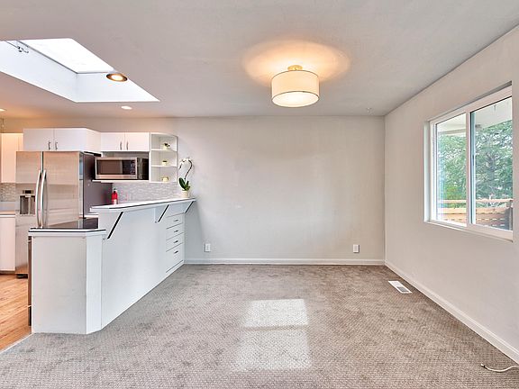 Looking into kitchen from living room