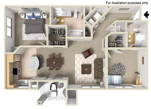 Floor plan B2 Lantana