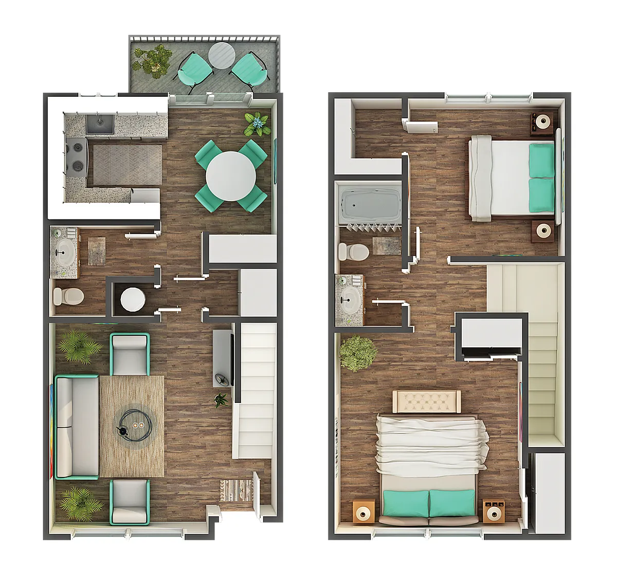 Floor plan Cobalt 2x1.5