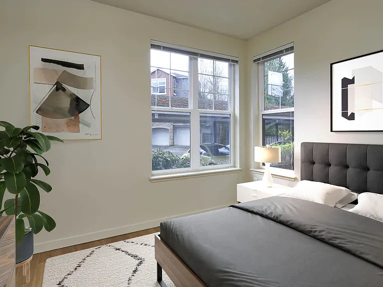 Bedroom with Hard Surface Flooring