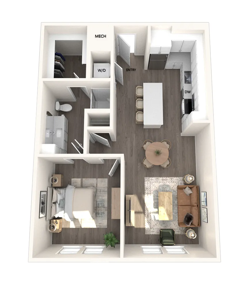 Floor plan A2-767sf-nodim-268-678