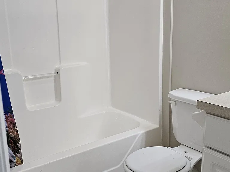 Master bath with tub/shower