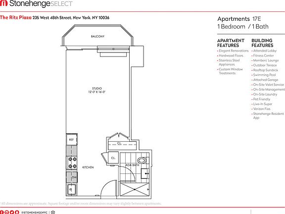 2nd image of 235 W 48th St APT 17E