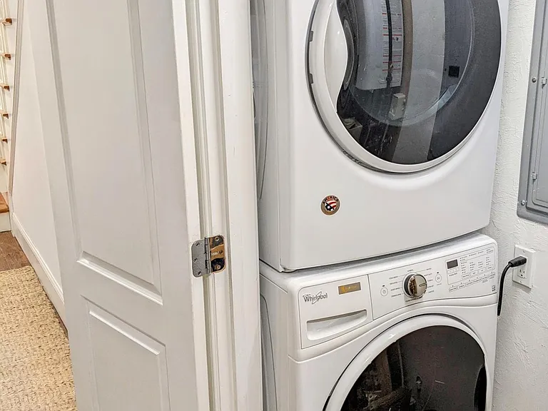 In-unit laundry (downstairs hall)