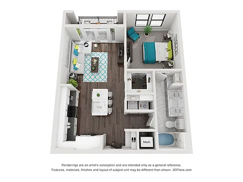 Floor plan Boulevard Oaks