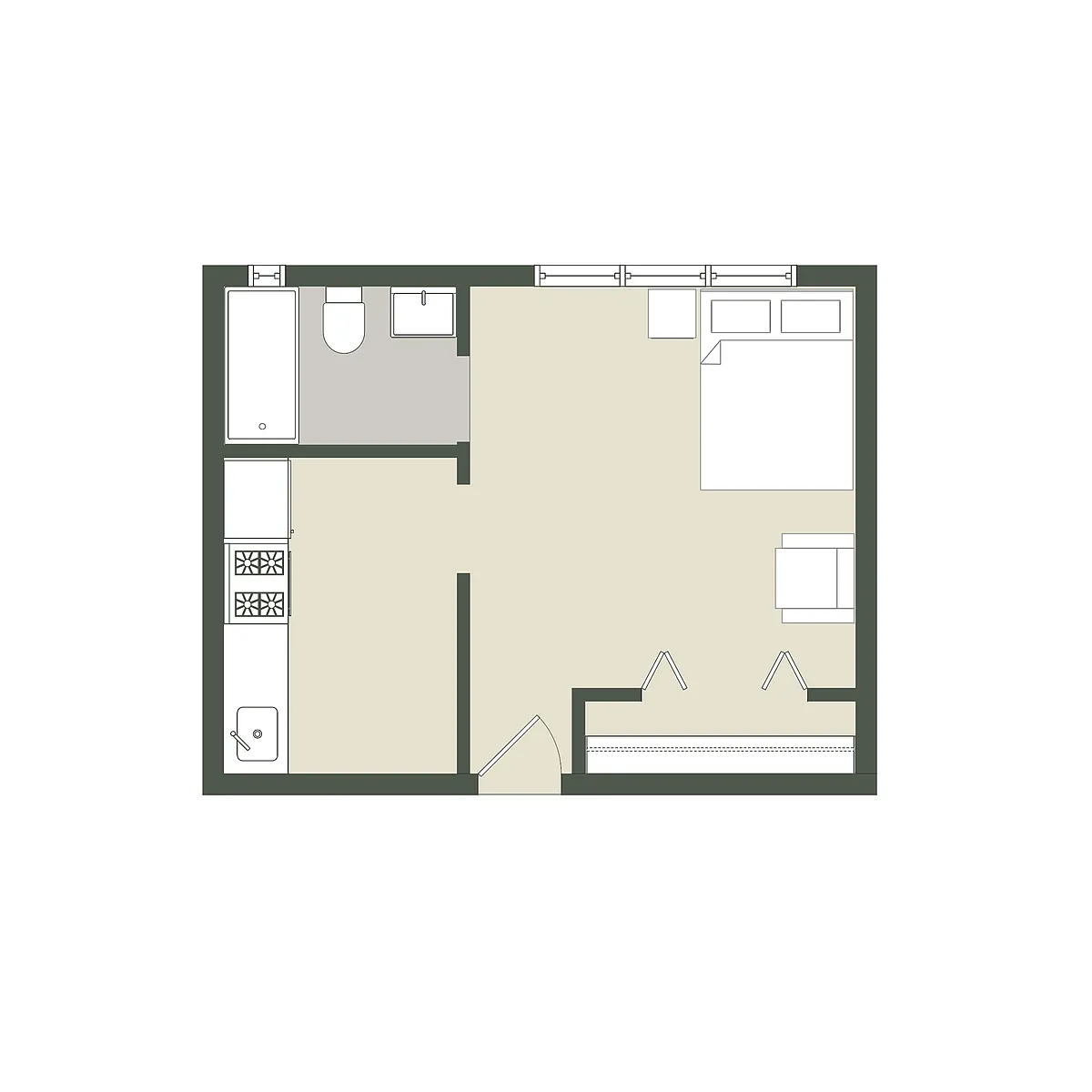 Floor plan Studio
