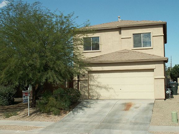 Front of house with double garage
