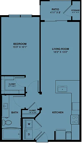 Floor plan A2a 80% (Income Restrictions Apply)