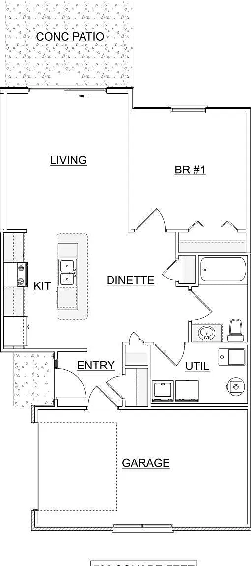 1 bed, 781 sqft, $1,500 — Photo 1