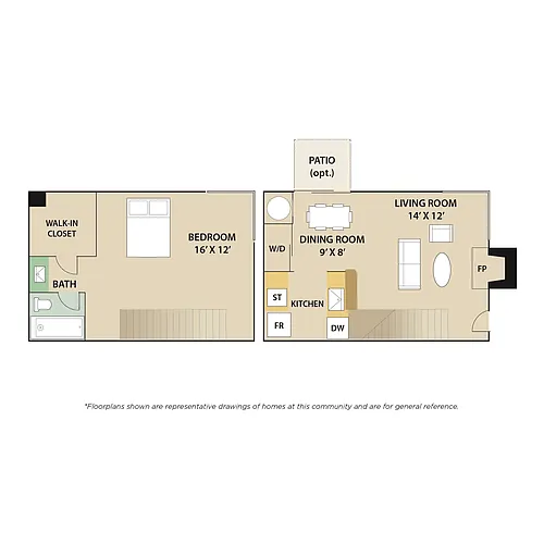 Floor plan The Hampton Town