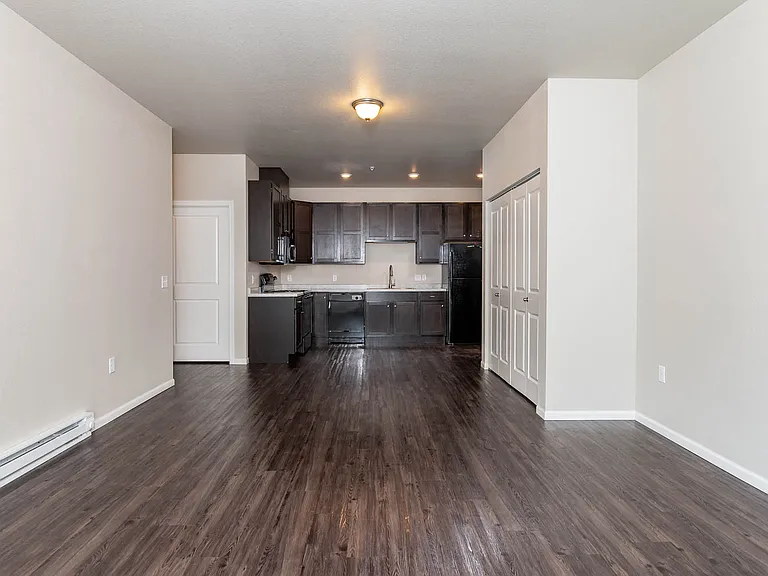 Port View Apartments | Living Room, Dining Room and Kitchen